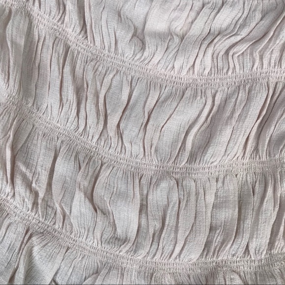 NWOT E & M Smocked Crop Top - Picture 3 of 5